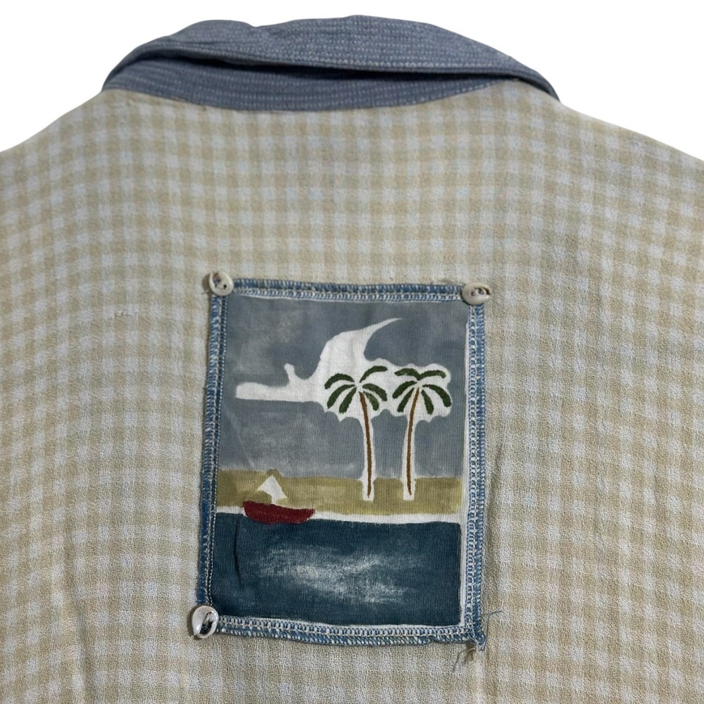 Alexandria Pierce Vintage Nautical Patchwork Costal 90's Button Up Women's L - Picture 7 of 11